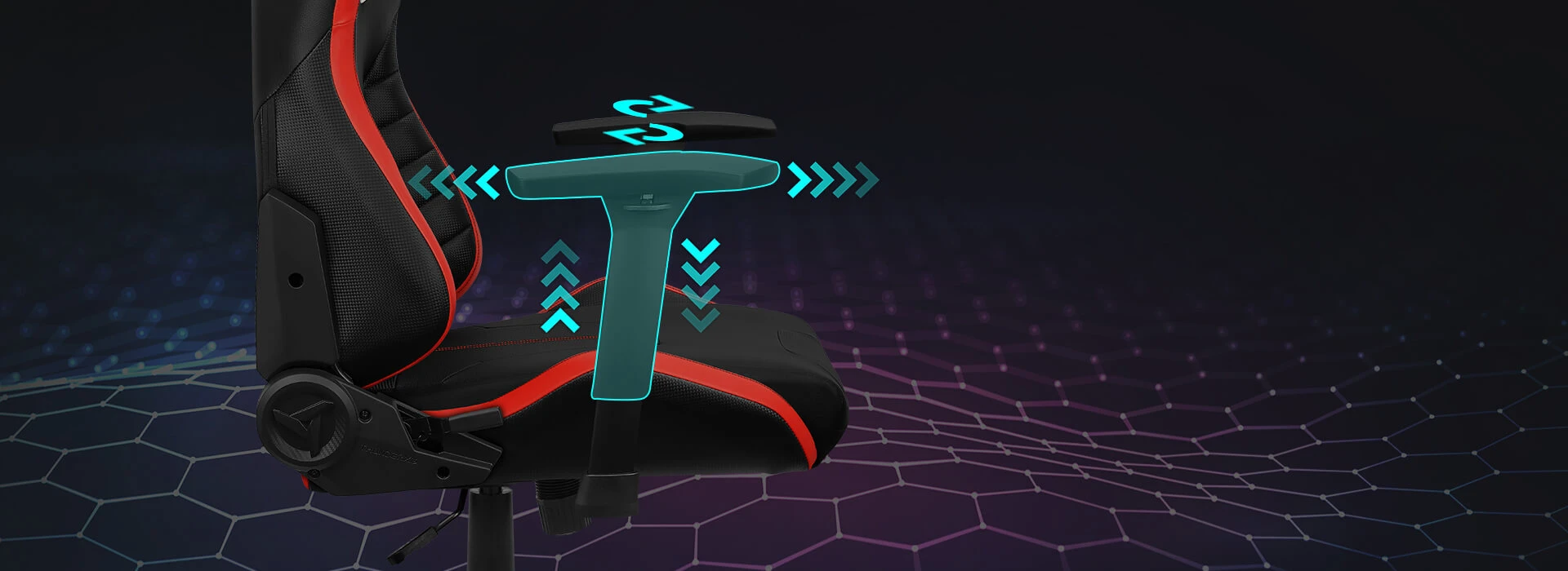 Žaidimų kėdė ThunderX3 TC5 Gaming Chair, Juod aprašymas - Prekės nuotrauka