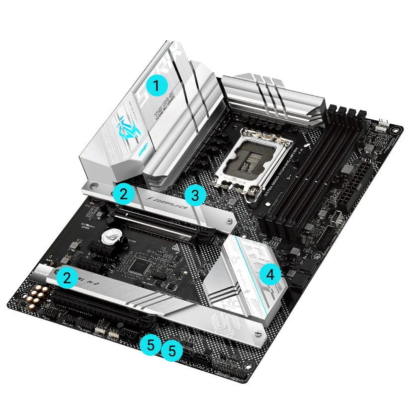 Pagrindinė plokštė Asus ROG STRIX B660-A GAMING WIFI D4 aprašymas - Prekės nuotrauka Pagrindinė plokštė Asus ROG STRIX B660-A GAMING WIFI D4 aprašymas - Prekės nuotrauka
