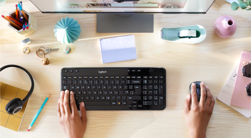 Kompaktiška belaidė klaviatūra Logitech K360, US išdėstymas aprašymas - Prekės nuotrauka