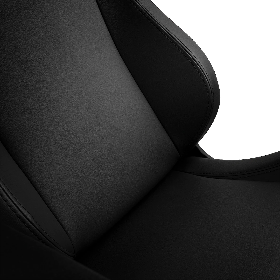 Žaidimų kėdė Noblechairs EPIC Juodas Edition Vinyl/PU hybrid leather Gaming Chair, Juoda aprašymas - Prekės nuotrauka
