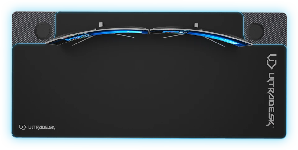 Žaidimų stalas Ultradesk Momentum, 152,5 x 70 cm, juodas aprašymas - Prekės nuotrauka