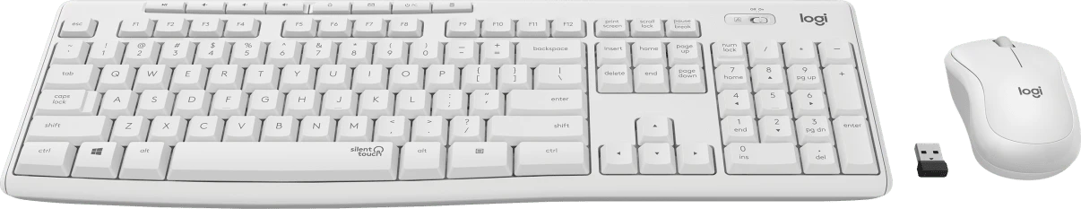 Tyli belaidė Klaviatūra su pele Logitech MK295, DE išdėstymas aprašymas - Prekės nuotrauka