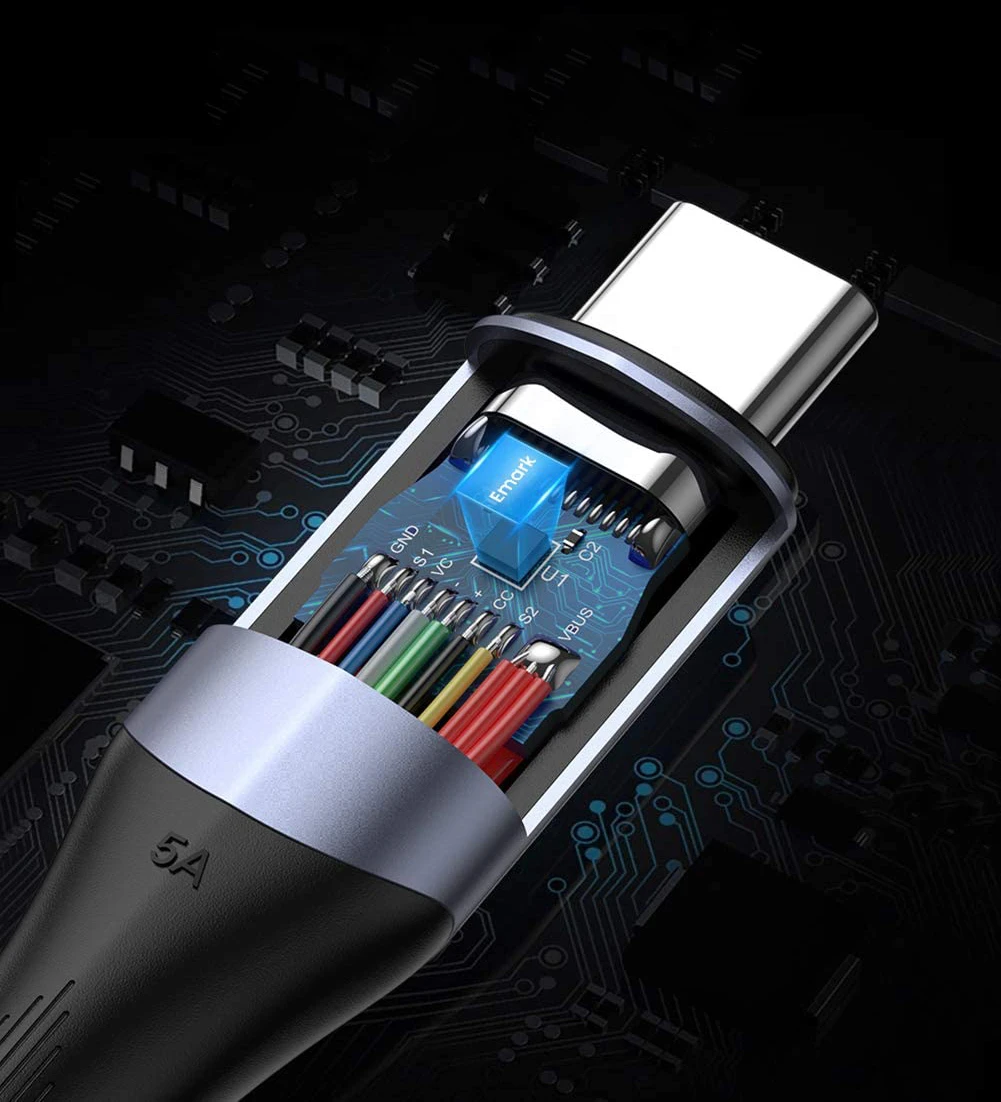 Kabelis UGREEN US355 USB-C į USB-C 3.1 Gen.2, PD, 5A, 100W, 4K, 10Gbps, 1m aprašymas - Prekės nuotrauka Kabelis UGREEN US355 USB-C į USB-C 3.1 Gen.2, PD, 5A, 100W, 4K, 10Gbps, 1m aprašymas - Prekės nuotrauka