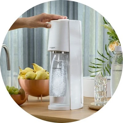 SodaStream Quick Connect CO2 angliarūgštės cilindras 60L, rožinis aprašymas - Prekės nuotrauka
