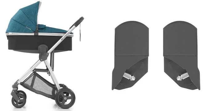 Babystyle Baby Style Oyster 3 - vežimėlio lopšys | pilkos spalvos su sidabrinėmis detalėmis aprašymas - Prekės nuotrauka