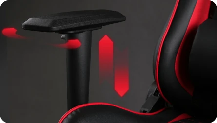 Žaidimų kėdė Sense7 Spellcaster fabric Gaming Chair, Juoda-raudona aprašymas - Prekės nuotrauka