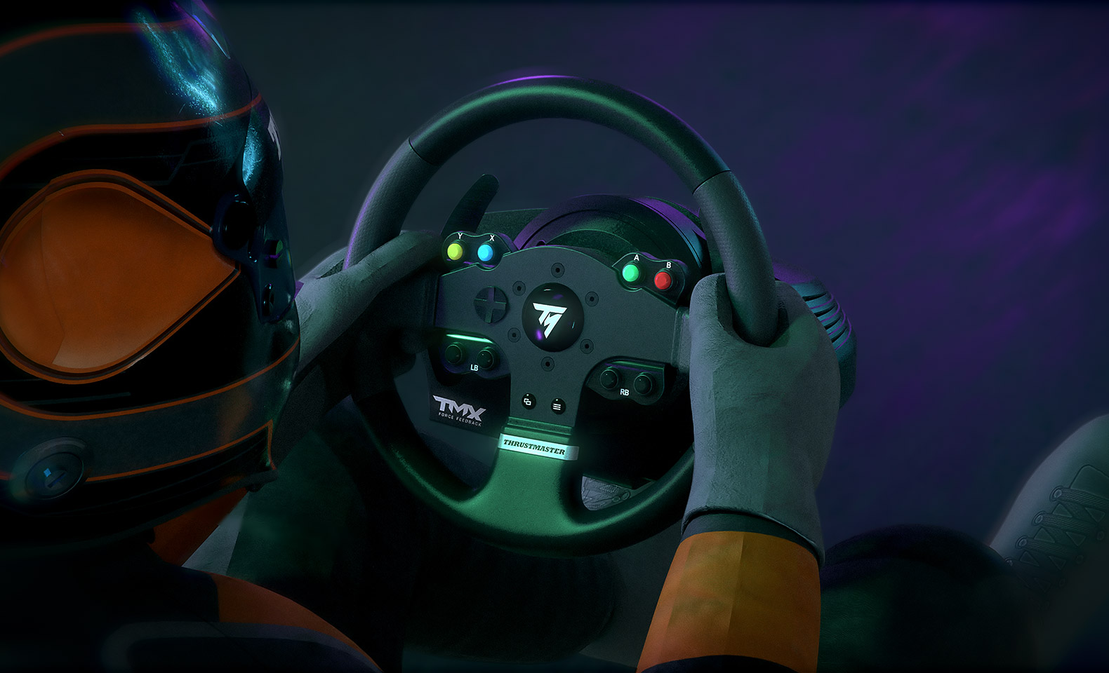 Žaidimų vairas THRUSTMASTER TMX FFB/4460136, Juodos spalvos aprašymas - Prekės nuotrauka