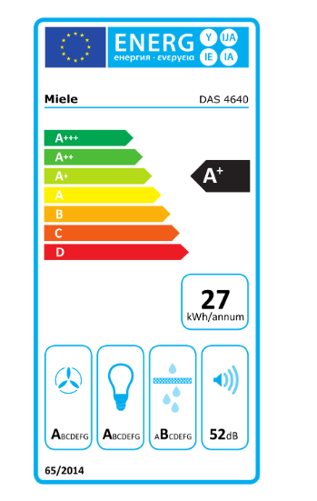 Gartraukis MIELE DAS 4640 aprašymas - Prekės nuotrauka