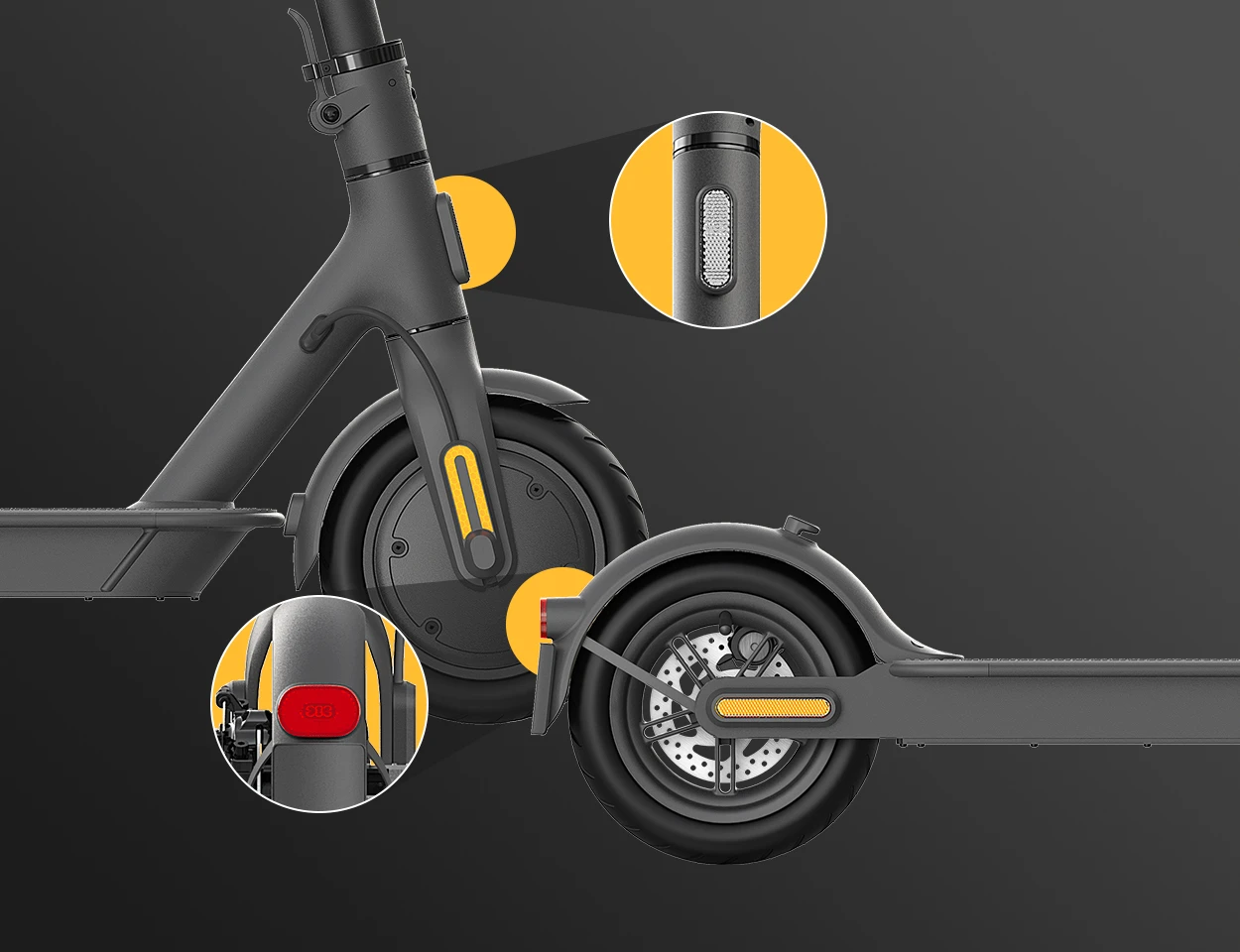 Elektrinis paspirtukas Xiaomi Mi Electric Scooter 1S (2020 m. modelis) aprašymas - Prekės nuotrauka