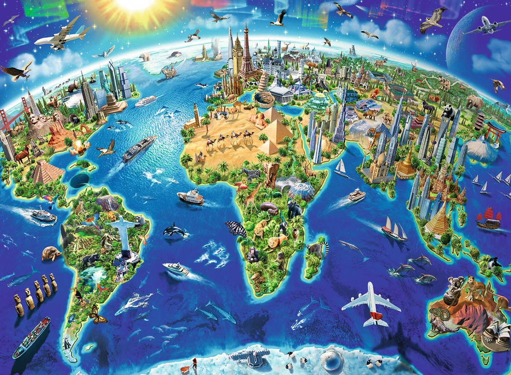 RAVENSBURGER dėlionė Big Wide World 200vnt, 12722 aprašymas - Prekės nuotrauka