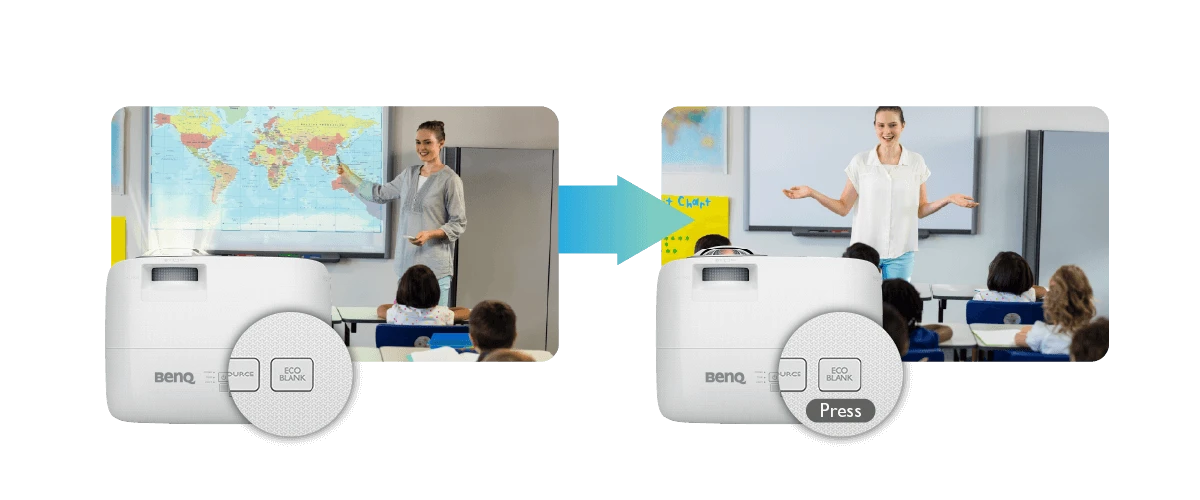 Interaktyvus šviesus WUXGA mažo nuotolio projektorius BenQ MW826STH aprašymas - Prekės nuotrauka