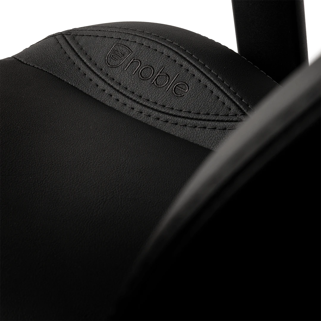 Žaidimų kėdė Noblechairs EPIC Juodas Edition Vinyl/PU hybrid leather Gaming Chair, Juoda aprašymas - Prekės nuotrauka