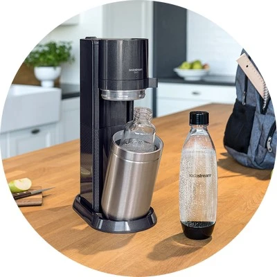 Gazuotų gėrimų gaminimo aparatas SodaStream DUO + 3 buteliukai aprašymas - Prekės nuotrauka