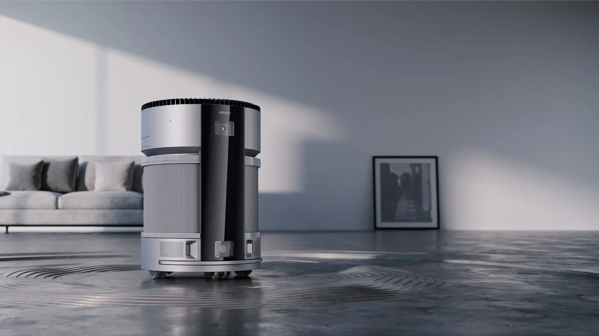 Ecovacs Air AIRBOT Z1 oro drėkintuvas ir valytuvas, Juodas aprašymas - Prekės nuotrauka