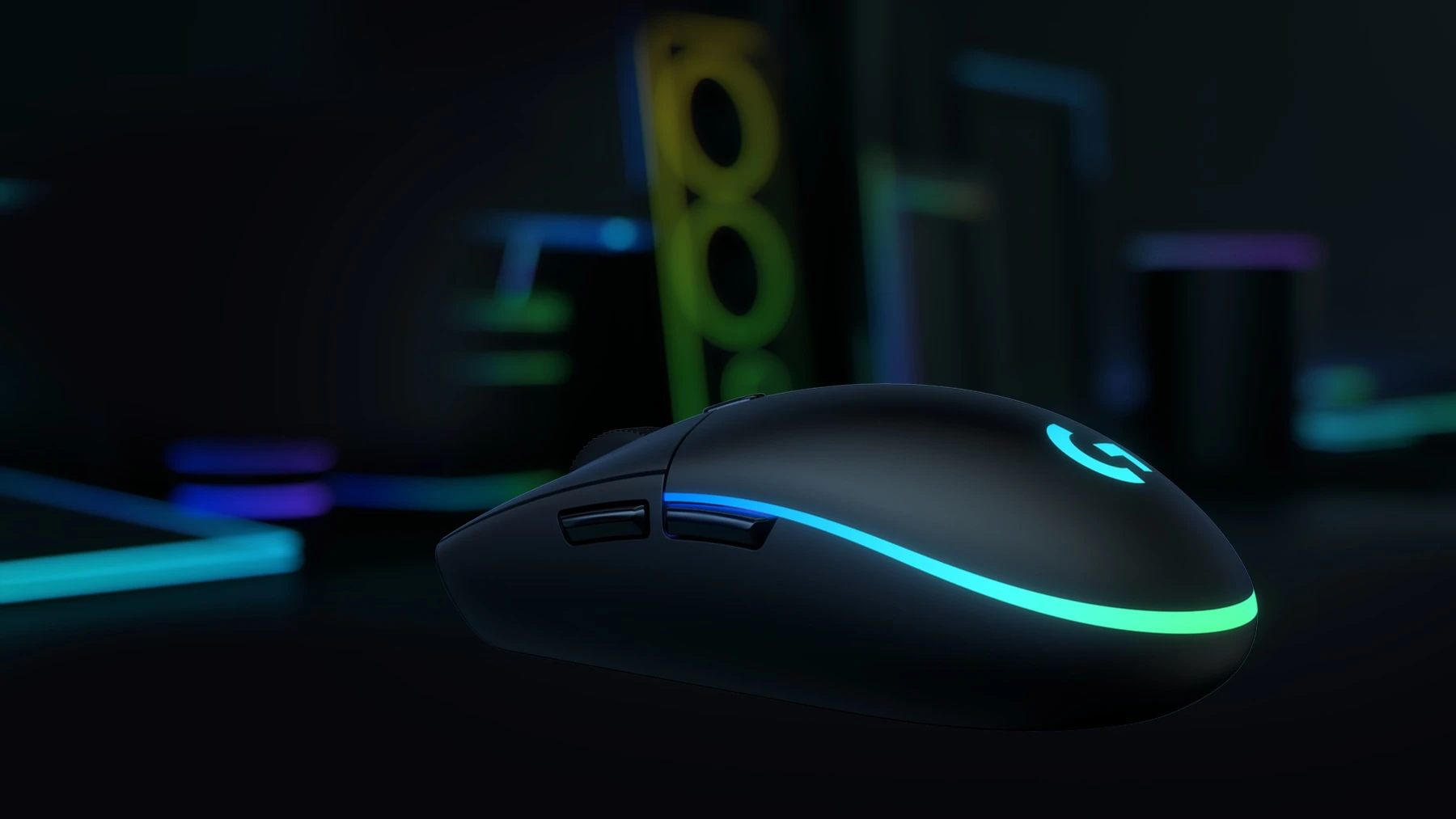 Pelė žaidimams Logitech G102 Lightsync, Balta aprašymas - Prekės nuotrauka