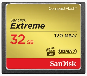 Atminties kortelė CF SanDisk Extreme 32GB SDCFXSB-032G-G46 aprašymas - Prekės nuotrauka