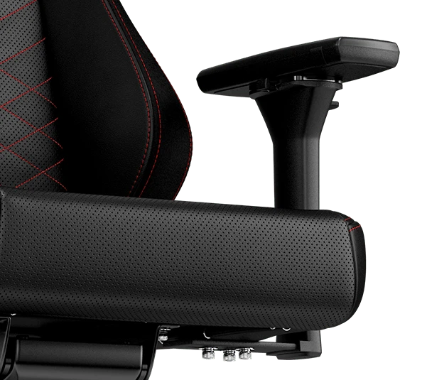 Žaidimų kėdė Noblechairs HERO PU-Leather Gaming Chair, Juoda-raudona aprašymas - Prekės nuotrauka