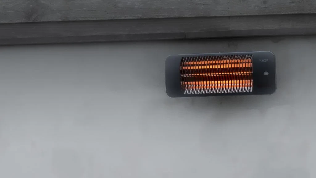 SUNRED® Lugo Quartz pakabinamas infraraudonųjų spindulių terasos šildytuvas LUG-2000W, 2000 W, Pilkas aprašymas - Prekės nuotrauka