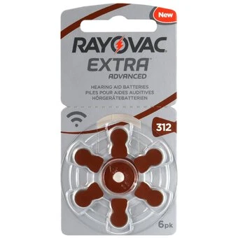 Elementai Klausos Aparatui Rayovac Extra Advance 312 PR41 6vnt aprašymas - Prekės nuotrauka