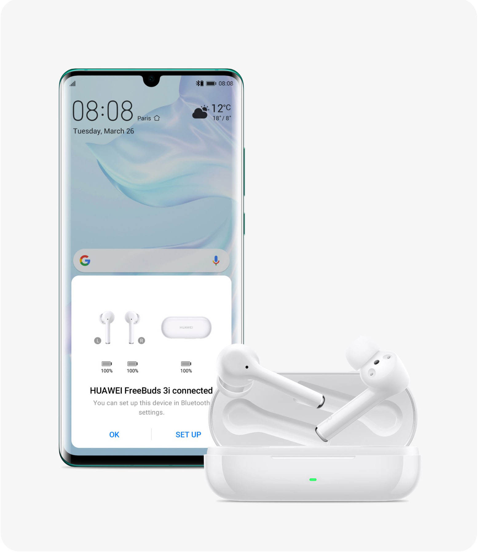 HUAWEI FreeBuds 3i Juodas [kabellose Ausinės, Bluetooth 5.0, 10mm Lautsprecher]
