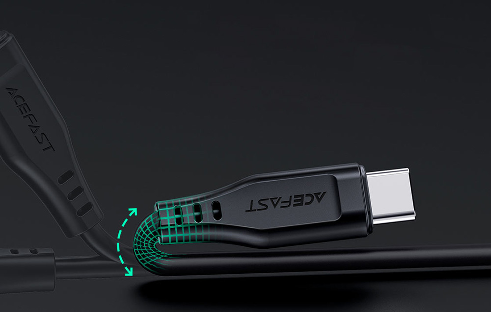 USB MFI laidas Acefast C3-01, USB-C do Lightning, 30 W, 1,2 m (juodas) aprašymas - Prekės nuotrauka
