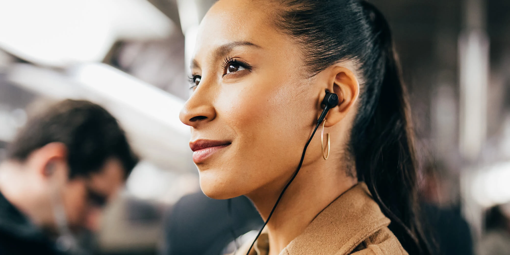 Audio-Technica ATH-ANC100BT belaidės triukšmą slopinančios ausinės, Juodos spalvos aprašymas - Prekės nuotrauka