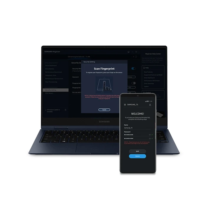 Išorinis kietasis diskas Samsung Portable SSD T7 Shield 2TB, Smėlinės spalvos aprašymas - Prekės nuotrauka