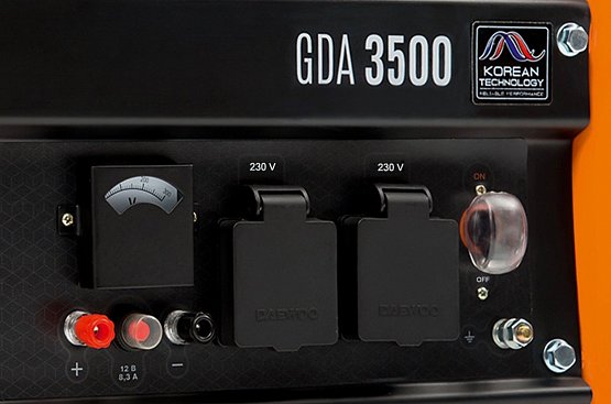 Benzininis vienfazis generatorius DAEWOO GDA 3500 3,2kW aprašymas - Prekės nuotrauka
