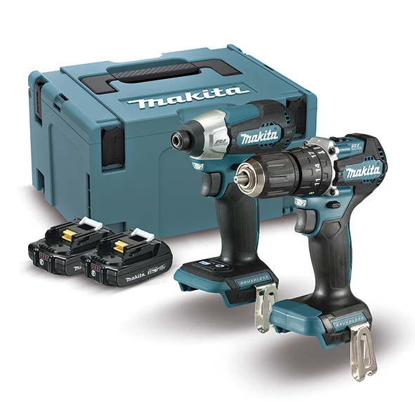 Makita įrankių rinkinys 18V (DHP487 + DTD157) 2x2,0Ah DLX2414AJ aprašymas - Prekės nuotrauka