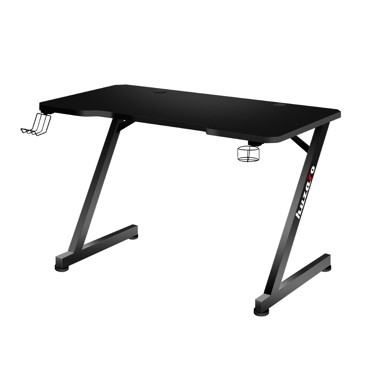 Žaidimų stalas Huzaro Hero 2.5 Gaming Desk, Juodas