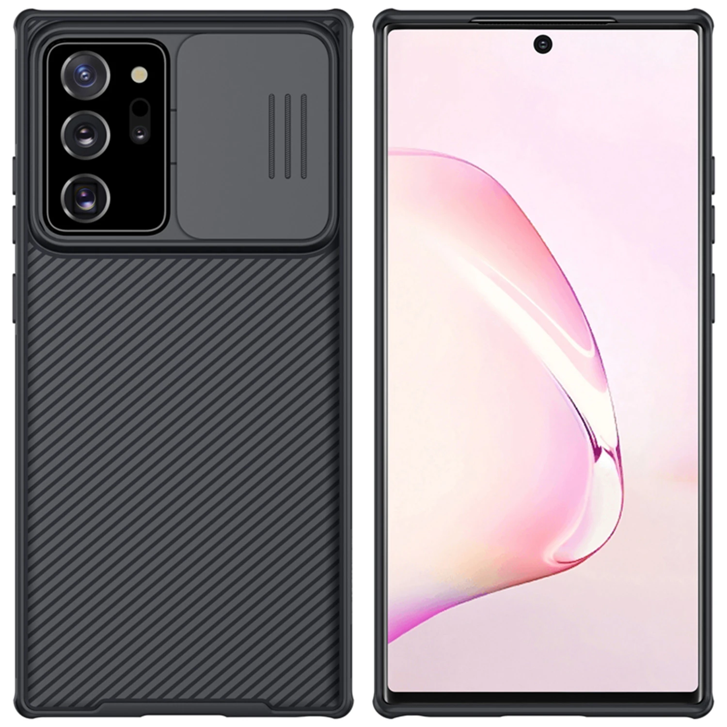 Dėklas Nillkin CamShield skirtas Galaxy Note 20 Ultra, juodas aprašymas - Prekės nuotrauka