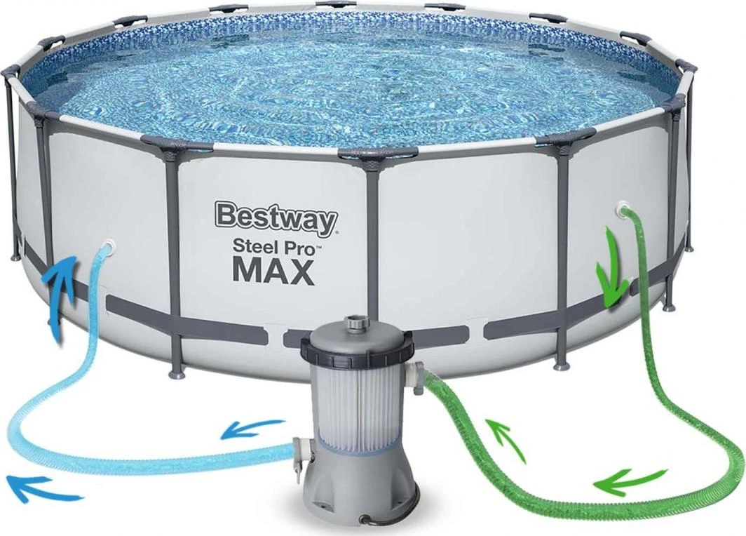 Baseinas Bestway Steel Pro MAX 457x122cm (56438) aprašymas - Prekės nuotrauka