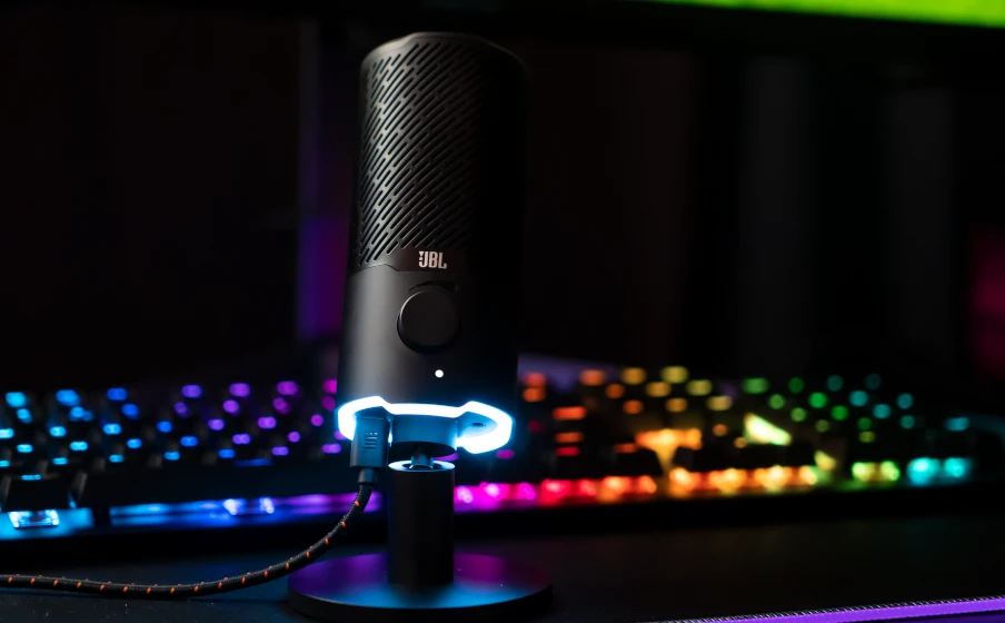 JBL Quantum Stream mikrofonas, Juodos spalvos aprašymas - Prekės nuotrauka