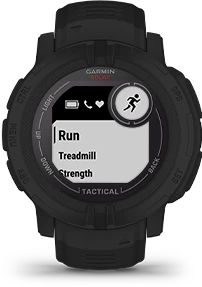 Išmanusis laikrodis Garmin Instinct 2 Solar Tactical Edition, Juodos spalvos aprašymas - Prekės nuotrauka