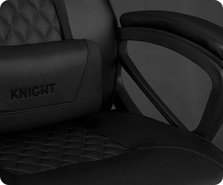 Žaidimų kėdė Sense7 Knight Gaming Chair, Juoda aprašymas - Prekės nuotrauka