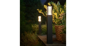 Philips Hue Impress stulpinis lauko šviestuvas (Baltas ir spalvotas) aprašymas - Prekės nuotrauka