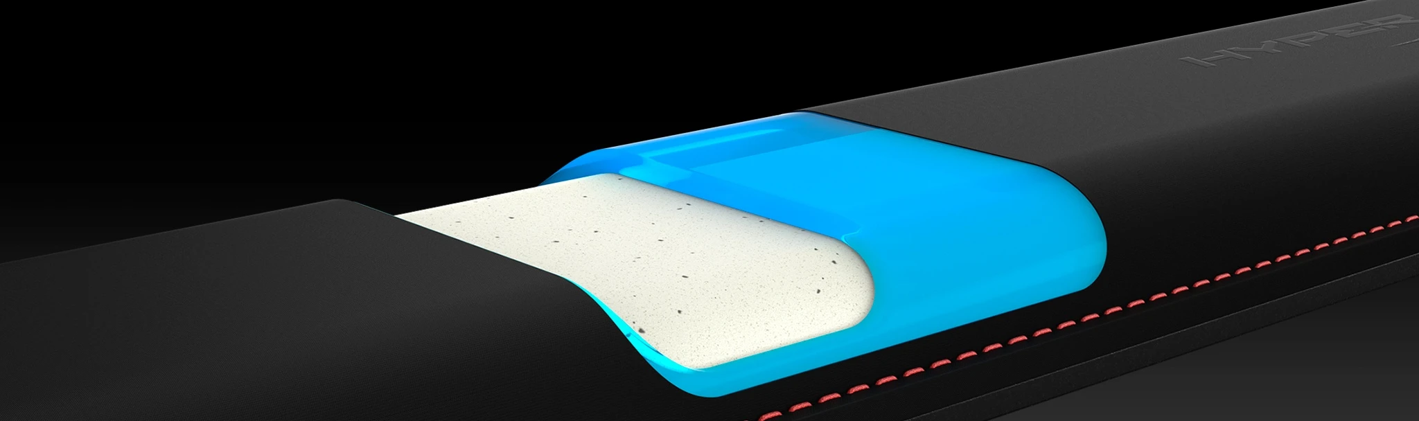 HyperX Wrist Rest, klaviatūros riešo atrama aprašymas - Prekės nuotrauka