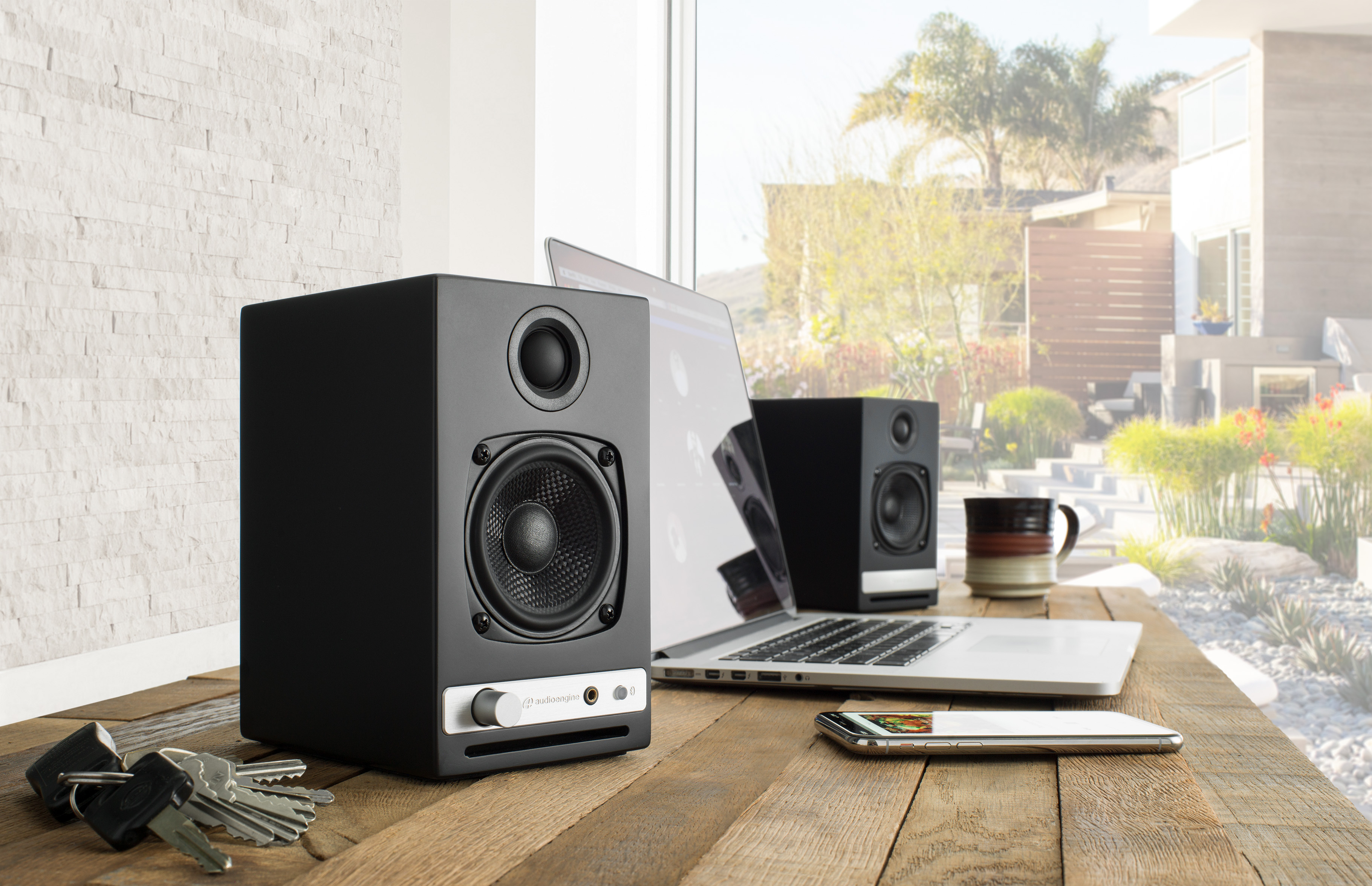 Audioengine HD3 BT 30 W kolonėlės, Riešutmedis aprašymas - Prekės nuotrauka