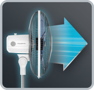 Rowenta Essential + household fan Mėlyna, Gray, Baltas