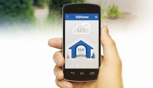 Šildomų grindų automatika Uponor Smatrix, Termostatas, Base T-145 standartinis aprašymas - Prekės nuotrauka