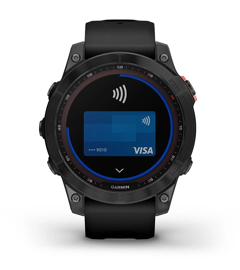 Išmanusis laikrodis Garmin fenix 7 Solar, Pilkos skalūno spalvos, su juodos spalvos silikoniniu dirželiu (Ekspozicinė prekė) aprašymas - Prekės nuotrauka
