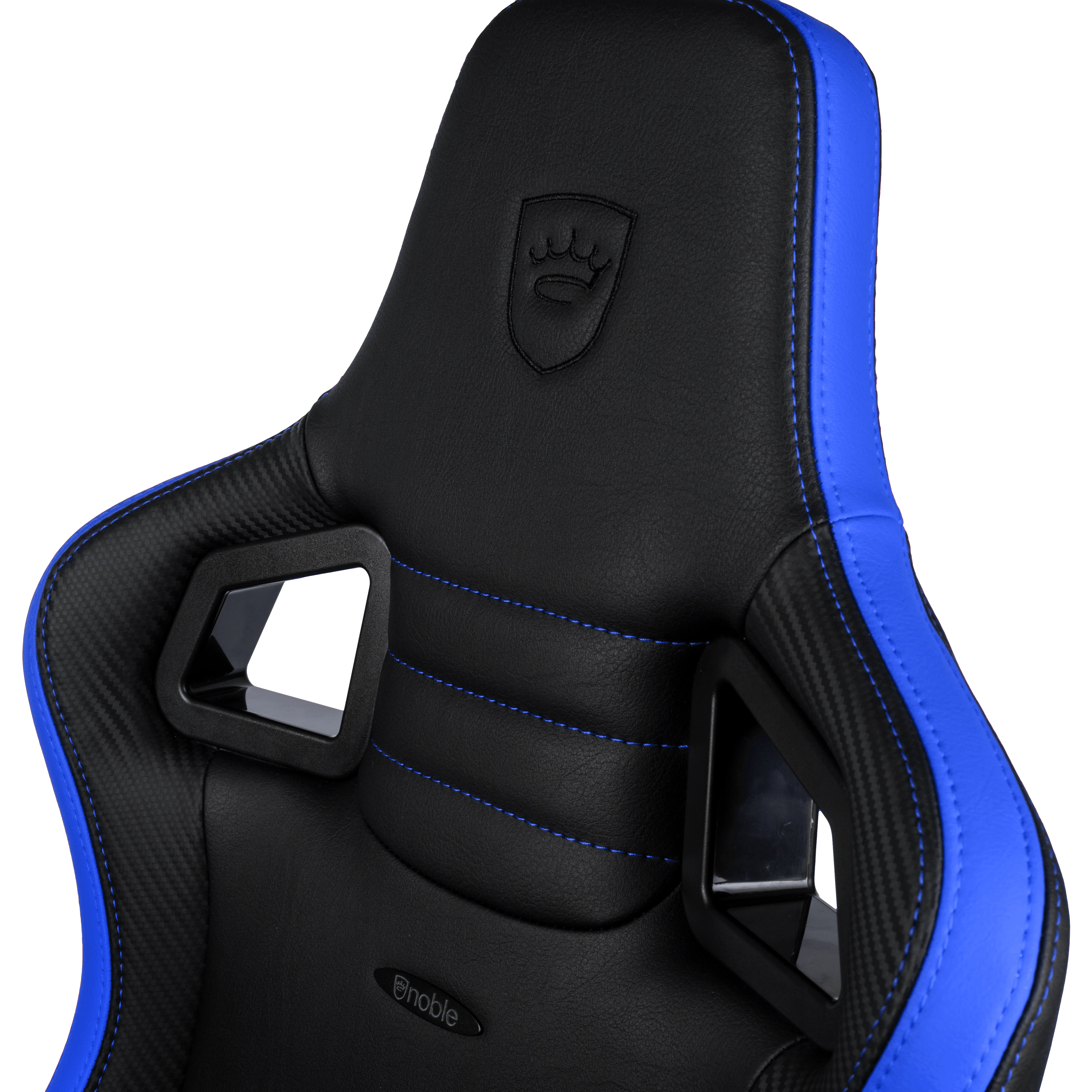 Žaidimų kėdė Noblechairs EPIC Comapct Gaming Chair, Juoda/Carbon/Mėlyna aprašymas - Prekės nuotrauka