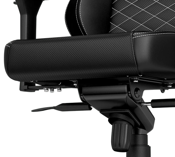 Žaidimų kėdė Noblechairs HERO PU-Leather Gaming Chair, Juoda-balta aprašymas - Prekės nuotrauka