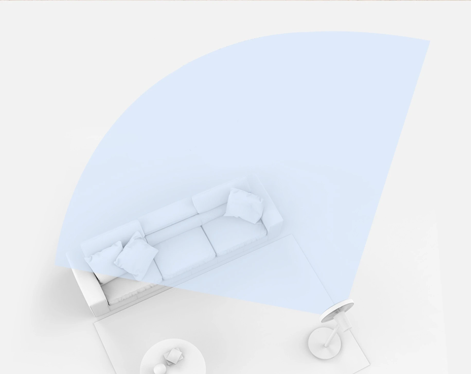 Ventiliatorius Xiaomi Mi Smart Standing Fan 2 Lite, Baltas aprašymas - Prekės nuotrauka