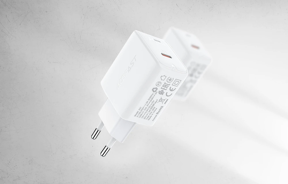 Įkroviklis Acefast A21 30W GaN USB-C baltas aprašymas - Prekės nuotrauka Įkroviklis Acefast A21 30W GaN USB-C baltas aprašymas - Prekės nuotrauka