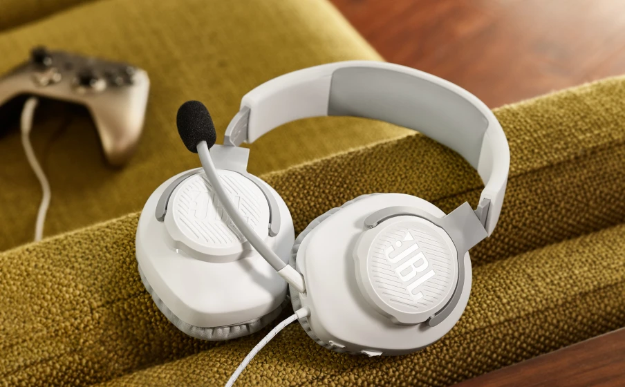 JBL Quantum 100X žaidimų ausinės, Juodos/Žalios spalvos aprašymas - Prekės nuotrauka