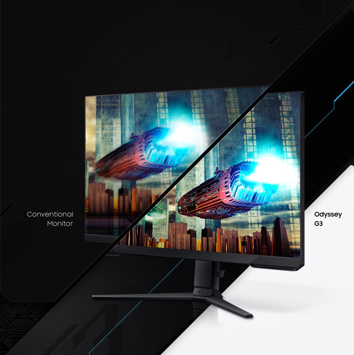 Monitorius Samsung Odyssey G3 S27AG304NR/Gaming/FHD(1920x1080)/144Hz/1ms/16:9/HDMI DisplayPort VESA Pivot aprašymas - Prekės nuotrauka
