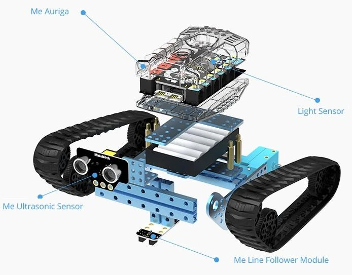 Robotas-konstruktorius Makeblock mBot Ranger (Bluetooth versija) aprašymas - Prekės nuotrauka