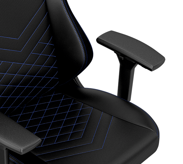 Žaidimų kėdė Noblechairs HERO PU-Leather Gaming Chair, Juoda-mėlyna aprašymas - Prekės nuotrauka