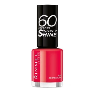 Rimmel London 60 Seconds Super Shine Nagų lakas Moterims 8 ml, 430 Coralicious aprašymas - Prekės nuotrauka
